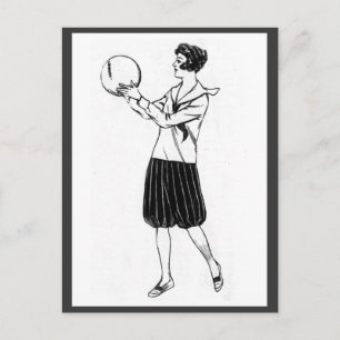 Carte postale vintage des Bloomers des années 1920
