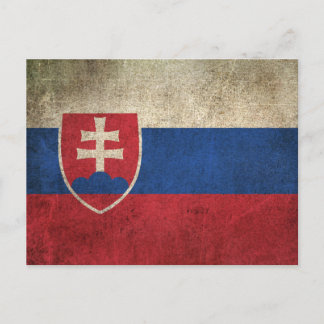 Carte Postale Vintage distressed Flag of Slovakia