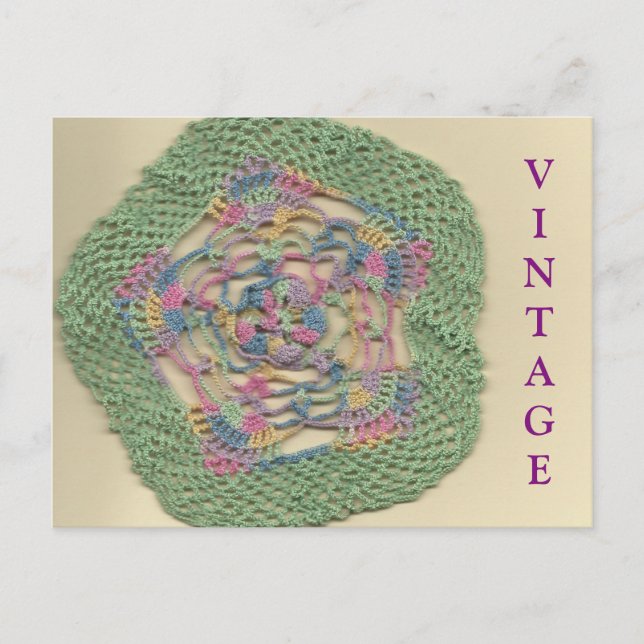 Carte postale vintage Doily (Devant)