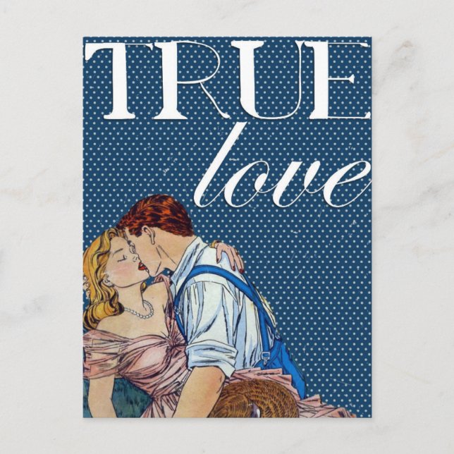 Carte postale vintage du jour des valentines (Devant)