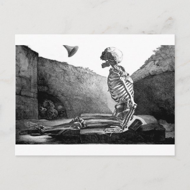 Carte postale vintage du jour du jugement (Devant)