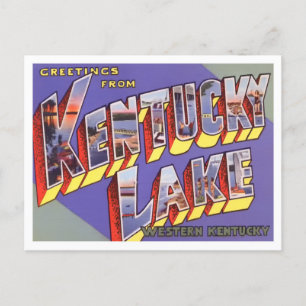 Carte postale Vintage du lac Kentucky