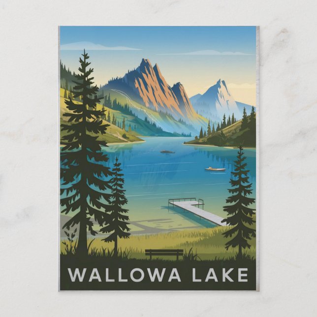 Carte Postale Vintage du lac Walowa (Devant)