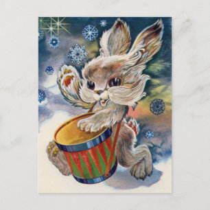 Carte postale vintage du Nouvel An soviétique/Noël