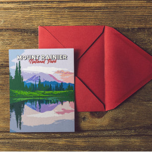 Carte postale Vintage du parc national du Mont-Rai