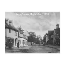 Carte postale vintage Earls Colne High Street
