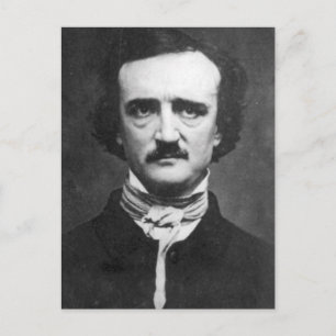Carte Postale Vintage Edgar Allan Poe Portrait