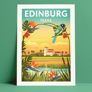 Carte Postale Vintage Edinburg Texas