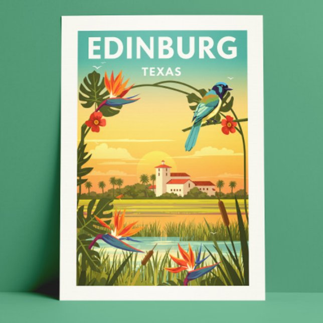Carte Postale Vintage Edinburg Texas (Créateur téléchargé)
