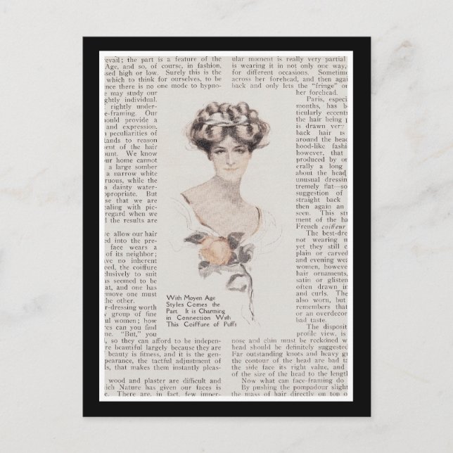 Carte postale vintage Edwardian Lady (Devant)