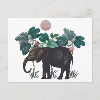 Carte Postale Vintage Elefant