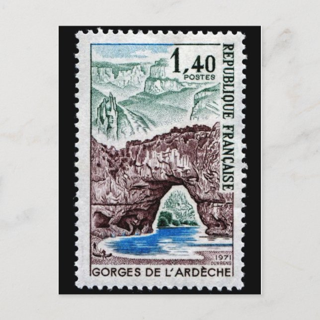 Carte Postale Vintage Engraved Stamp Postcard (Devant)