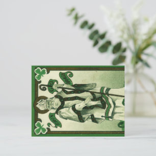 Carte Postale Vintage - Erin Go Bragh - Vœux de la Saint-Patrick