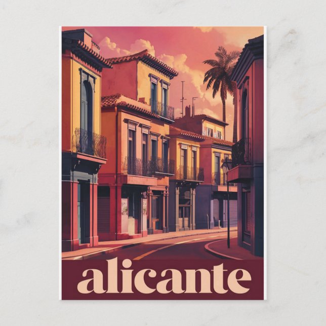 Carte Postale vintage espagne alicante (Devant)
