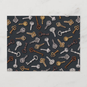 Carte Postale Vintage et Antique Keys