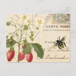 Carte postale vintage et florale...carte postale