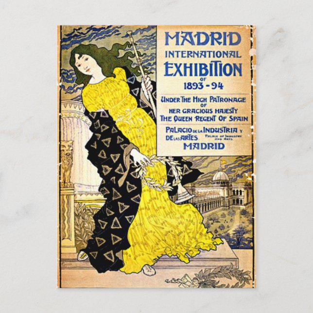 Carte Postale VINTAGE : Exposition internationale de Madrid, 189 (Devant)