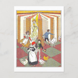 Carte Postale Vintage Fairy Tale Children's Book Illustration