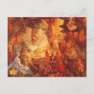 Carte Postale Vintage Fairy Tale The Captive Robin par Fitzgeral