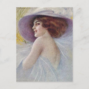 Carte Postale Vintage Fancy Branchée Lady (23)