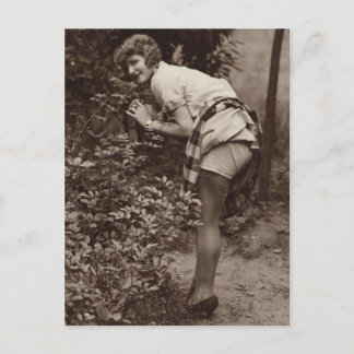 Carte Postale Vintage fille photo osé