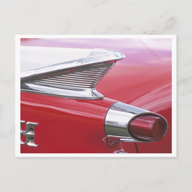 Carte Postale Vintage Fins et Chrome Classic voiture photo (Devant)
