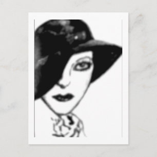 Carte postale vintage - Flapper