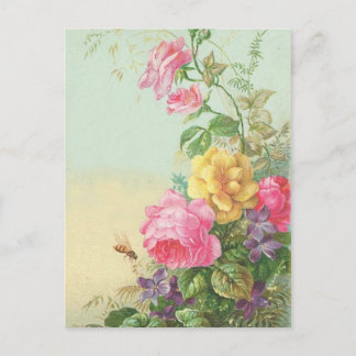 Carte postale Vintage Floral