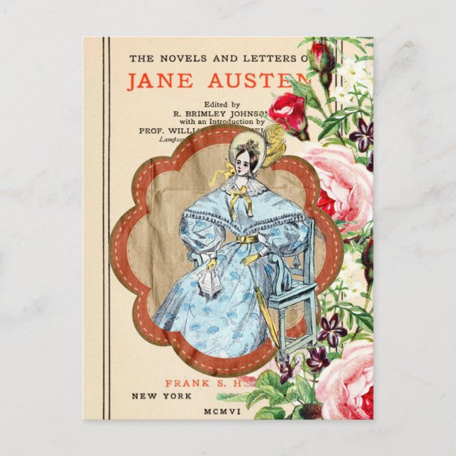 Carte postale vintage Floral Jane Collage (Devant)