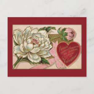 Carte postale vintage Floral Valentine