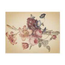 Carte postale vintage Florale