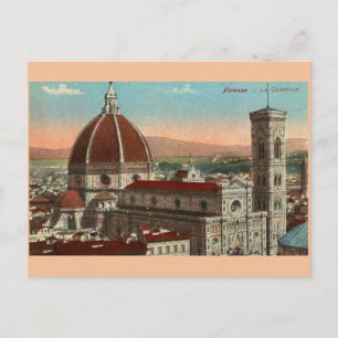 Carte postale vintage Florence Italie