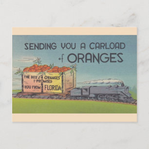 Carte postale vintage Florida Oranges