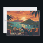 Carte Postale vintage Fort Napoléon – Les Saintes, Guadeloupe<br><div class="desc">Illustration rétro du Fort Napoléon aux Saintes en Guadeloupe, avec vue sur la baie, voiliers et coucher de soleil. Style carte postale vintage, idéale en souvenir de voyage, décoration murale ou cadeau. Retro illustration of Fort Napoleon in Les Saintes, Guadeloupe, featuring the bay view, sailboats, and sunset. Vintage postcard style,...</div>