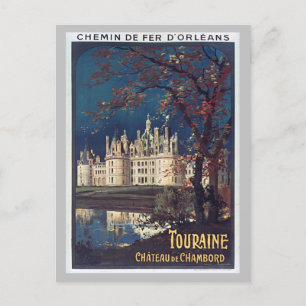 Carte Postale Vintage France Château Chambord Voyage