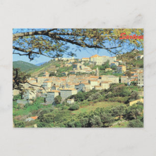 Carte Postale Vintage France Corse, Sartene, ville sur les haute