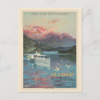 Carte Postale Vintage France Lac d'Annecy Voyage en France