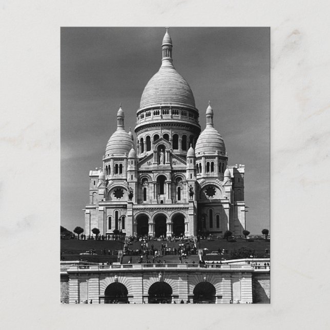 Carte Postale Vintage France Paris Basilique du Sacré Coeur (Devant)