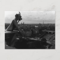 Vintage France Paris Cathédrale Notre Dame diable