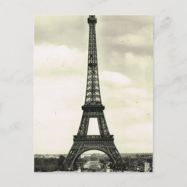 Carte Postale Vintage France, Paris, Tour Eiffel (Devant)