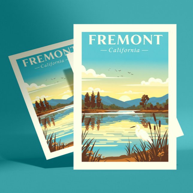 Carte Postale Vintage Fremont Californie (Créateur téléchargé)