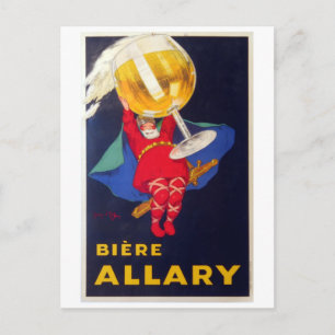 Carte Postale Vintage French Biere Allary par Jean D'Ylen