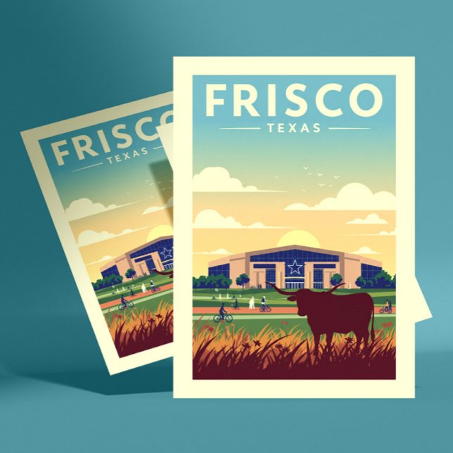 Carte Postale Vintage Frisco Texas (Créateur téléchargé)
