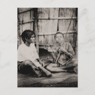 Carte Postale Vintage, garçons africains, Afrique subsaharienne