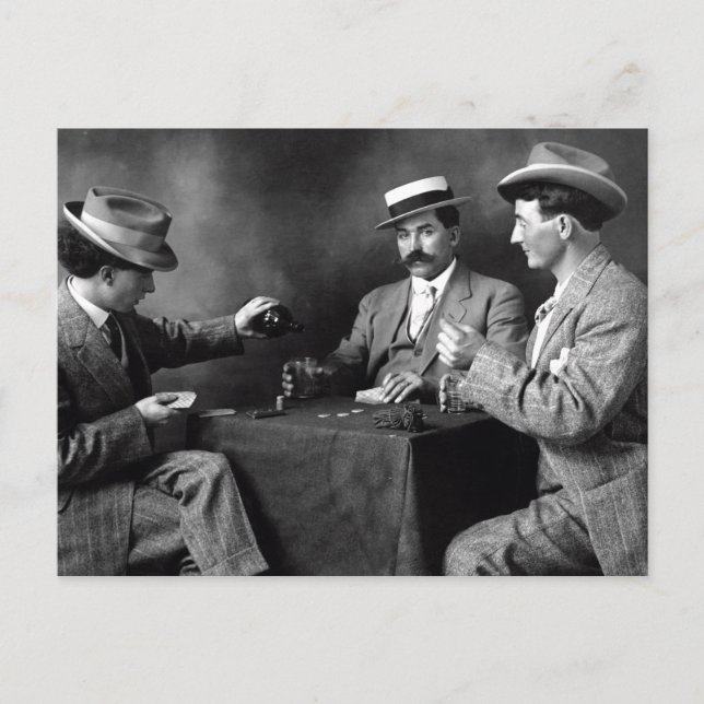 Carte Postale Vintage Garçons Night Out (Devant)