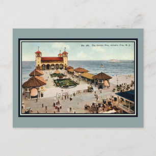 Carte Postale Vintage Garden Pier Atlantic City NJ