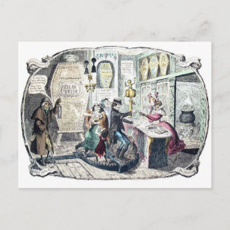 Carte postale vintage Gin Shop
