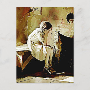 Carte postale vintage Girl by Foyer