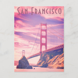 Carte postale vintage Golden Gate Bridge