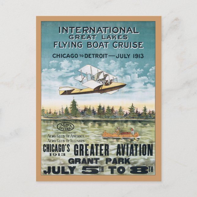 Carte Postale Vintage Grant Park Chicago (Devant)